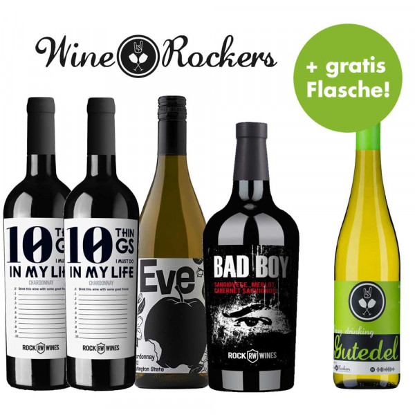 WineRockers Sommerwein Paket - inkl. gratis Gutedel